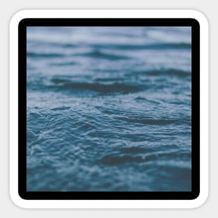 darkened ocean waves Sticker